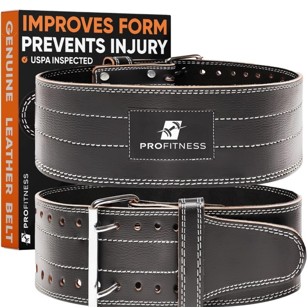 NWT Leather Weightlifting Belt - 5mm - 4 inch size M